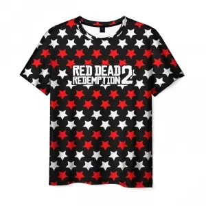 Men’s t-shirt Red Dead Redemption 2 Stars Pattern Idolstore - Merchandise and Collectibles Merchandise, Toys and Collectibles 2