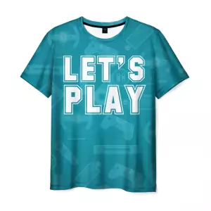 Men’s t-shirt Lets play Gaming sign print Idolstore - Merchandise and Collectibles Merchandise, Toys and Collectibles 2