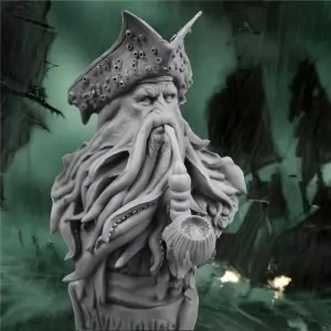 Bust Davy Jones Pirates Of The Caribbean Statue Unpainted Idolstore - Merchandise and Collectibles Merchandise, Toys and Collectibles 2