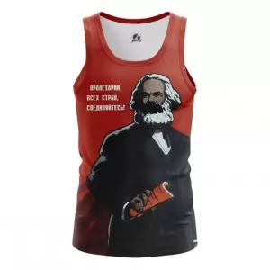 Men’s vest Karl Marx Marxism Red Art top Idolstore - Merchandise and Collectibles Merchandise, Toys and Collectibles 2