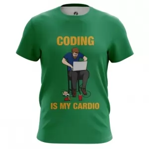 Men’s t-shirt Coding is my cardio Web developer Top Idolstore - Merchandise and Collectibles Merchandise, Toys and Collectibles 2