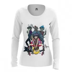 Women’s long sleeve Gorillaz Band Jersey Print Idolstore - Merchandise and Collectibles Merchandise, Toys and Collectibles 2