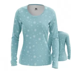 Women’s long sleeve Snowflakes Pattern Snow Falling Idolstore - Merchandise and Collectibles Merchandise, Toys and Collectibles 2