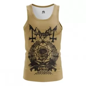 Men’s vest Mayhem black metal band Psywar top Idolstore - Merchandise and Collectibles Merchandise, Toys and Collectibles 2