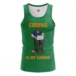 Men’s vest Coding is my cardio Web developer top Idolstore - Merchandise and Collectibles Merchandise, Toys and Collectibles 2