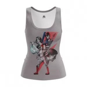 Women’s vest David Bowie Alter-Egos Print top Tank Idolstore - Merchandise and Collectibles Merchandise, Toys and Collectibles 2