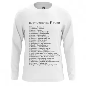 Men’s long sleeve How to use F word Examples Idolstore - Merchandise and Collectibles Merchandise, Toys and Collectibles 2