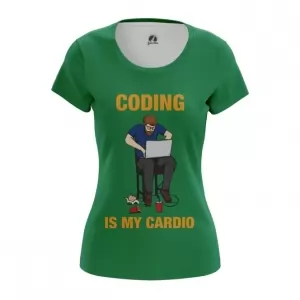 Women’s t-shirt Coding is my cardio Web developer Top Idolstore - Merchandise and Collectibles Merchandise, Toys and Collectibles 2