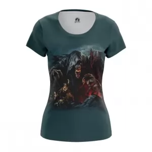 Buy women's t-shirt powerwolf band cover print top - product collection
