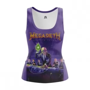 Women’s vest Rust in Peace Megadeth Purple top Tank Idolstore - Merchandise and Collectibles Merchandise, Toys and Collectibles 2