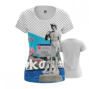 Women’s t-shirt Vaporwave No art fount Error Top Idolstore - Merchandise and Collectibles Merchandise, Toys and Collectibles 2