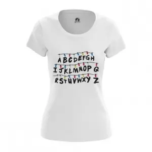 Women’s t-shirt Stranger Things Alphabet Top Idolstore - Merchandise and Collectibles Merchandise, Toys and Collectibles 2
