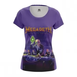 Women’s t-shirt Rust in Peace Megadeth Purple Top Idolstore - Merchandise and Collectibles Merchandise, Toys and Collectibles 2