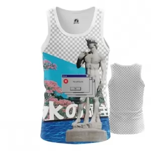 Men’s vest Vaporwave No art fount Error top Idolstore - Merchandise and Collectibles Merchandise, Toys and Collectibles 2