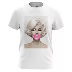 Buy men's t-shirt marilyn monroe bubble gum top - product collection