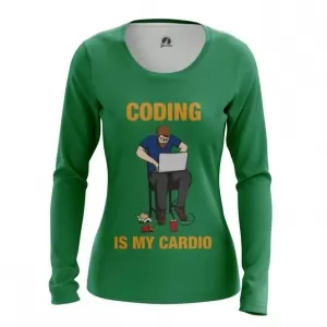 Women’s long sleeve Coding is my cardio Web developer Idolstore - Merchandise and Collectibles Merchandise, Toys and Collectibles 2