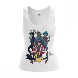 Women’s vest Gorillaz Band Jersey Print top Tank Idolstore - Merchandise and Collectibles Merchandise, Toys and Collectibles 2