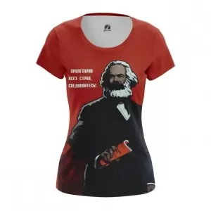 Women’s t-shirt Karl Marx Marxism Red Art Top Idolstore - Merchandise and Collectibles Merchandise, Toys and Collectibles 2