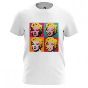 Buy men's t-shirt marilyn monroe andy warhol top - product collection