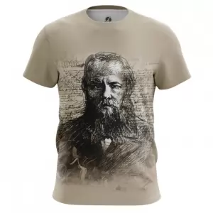 Men’s t-shirt Fyodor Dostoyevsky Russian novelist Top Idolstore - Merchandise and Collectibles Merchandise, Toys and Collectibles 2