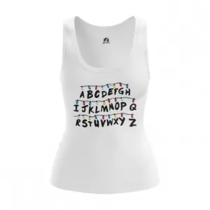 Women’s vest Stranger Things Alphabet top Tank Idolstore - Merchandise and Collectibles Merchandise, Toys and Collectibles 2