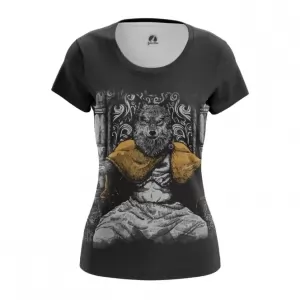 Buy women's t-shirt powerwolf throne wolf metal top - product collection
