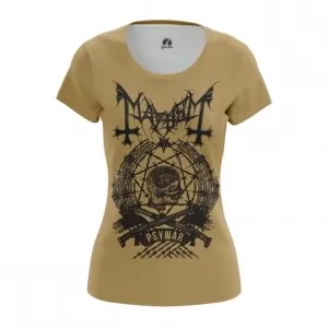Women’s t-shirt Mayhem black metal band Psywar Top Idolstore - Merchandise and Collectibles Merchandise, Toys and Collectibles 2