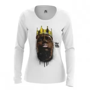 Women’s long sleeve Biggie Smalls Portrait Print Idolstore - Merchandise and Collectibles Merchandise, Toys and Collectibles 2