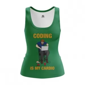 Women’s vest Coding is my cardio Web developer top Tank Idolstore - Merchandise and Collectibles Merchandise, Toys and Collectibles 2