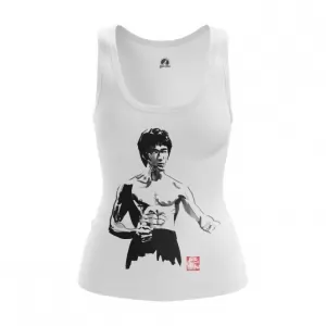 Women’s vest Bruce Lee Black and white print Tank Idolstore - Merchandise and Collectibles Merchandise, Toys and Collectibles 2