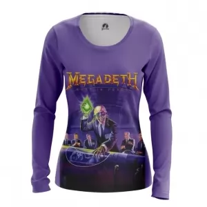Women’s long sleeve Rust in Peace Megadeth Purple Idolstore - Merchandise and Collectibles Merchandise, Toys and Collectibles 2