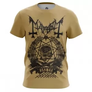 Men’s t-shirt Mayhem black metal band Psywar Top Idolstore - Merchandise and Collectibles Merchandise, Toys and Collectibles 2