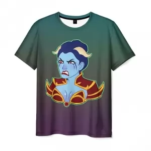 Men’s t-shirt Akasha Queen of Pain Dota gradient Idolstore - Merchandise and Collectibles Merchandise, Toys and Collectibles 2