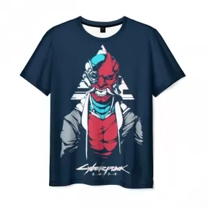 Men’s t-shirt Cyberpunk 2077 Samurai design merch Idolstore - Merchandise and Collectibles Merchandise, Toys and Collectibles 2