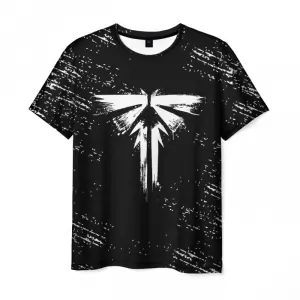Men’s t-shirt The Last of Us sign black print Idolstore - Merchandise and Collectibles Merchandise, Toys and Collectibles 2