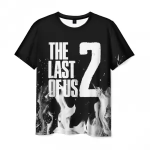 Men’s t-shirt The Last of Us print apparel black Idolstore - Merchandise and Collectibles Merchandise, Toys and Collectibles 2