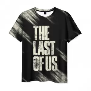 Men’s t-shirt The Last of Us text black print Idolstore - Merchandise and Collectibles Merchandise, Toys and Collectibles 2