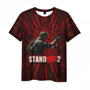 Men t-shirt Standoff2 Dark Red Soldier Idolstore - Merchandise and Collectibles Merchandise, Toys and Collectibles 2
