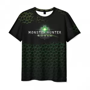 Monster Hunter World Men t-shirt Green Pattern Idolstore - Merchandise and Collectibles Merchandise, Toys and Collectibles 2