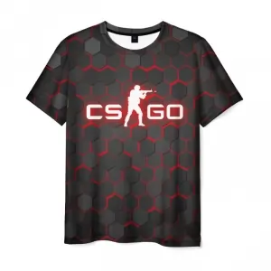 CS:GO Men t-shirt Counter Strike Logo Black Idolstore - Merchandise and Collectibles Merchandise, Toys and Collectibles 2