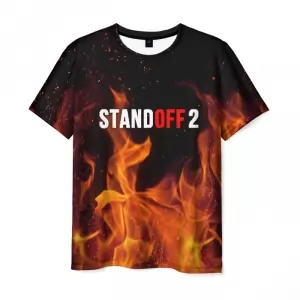 Standoff 2 Fire Men t-shirt Black Idolstore - Merchandise and Collectibles Merchandise, Toys and Collectibles 2