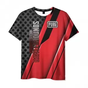 Men’s t-shirt text game PUBG outline Idolstore - Merchandise and Collectibles Merchandise, Toys and Collectibles 2