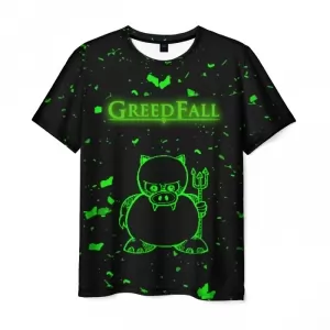 Men’s t-shirt GreedFall green damn black print Idolstore - Merchandise and Collectibles Merchandise, Toys and Collectibles 2
