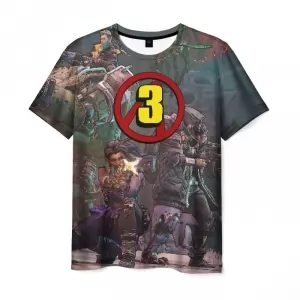 Men’s t-shirt Borderlands print image game Idolstore - Merchandise and Collectibles Merchandise, Toys and Collectibles 2
