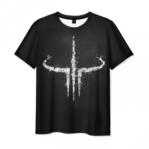 Men t-shirt Quake Game Logo Black Tee Idolstore - Merchandise and Collectibles Merchandise, Toys and Collectibles 2