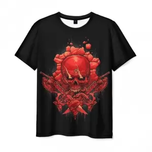 Men t-shirt black design game Gears of war Idolstore - Merchandise and Collectibles Merchandise, Toys and Collectibles 2
