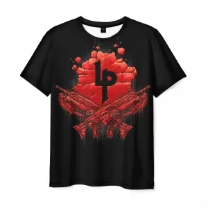 Men t-shirt Gears of war black guns print Idolstore - Merchandise and Collectibles Merchandise, Toys and Collectibles 2