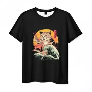 Men’s t-shirt print Neko Sushi Wave Hotline Miami Idolstore - Merchandise and Collectibles Merchandise, Toys and Collectibles 2