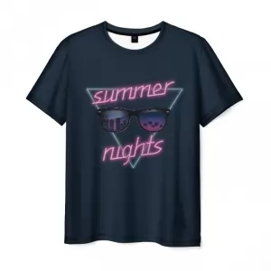 Men’s t-shirt text Summer Nights Hotline Miami black Idolstore - Merchandise and Collectibles Merchandise, Toys and Collectibles 2