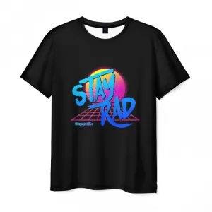 Men’s t-shirt text Stay Rad black Hotline Miami Idolstore - Merchandise and Collectibles Merchandise, Toys and Collectibles 2